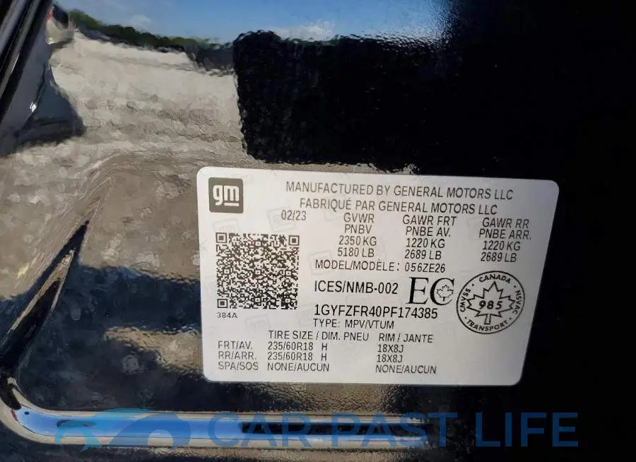 1GYFZFR40PF174385# 14