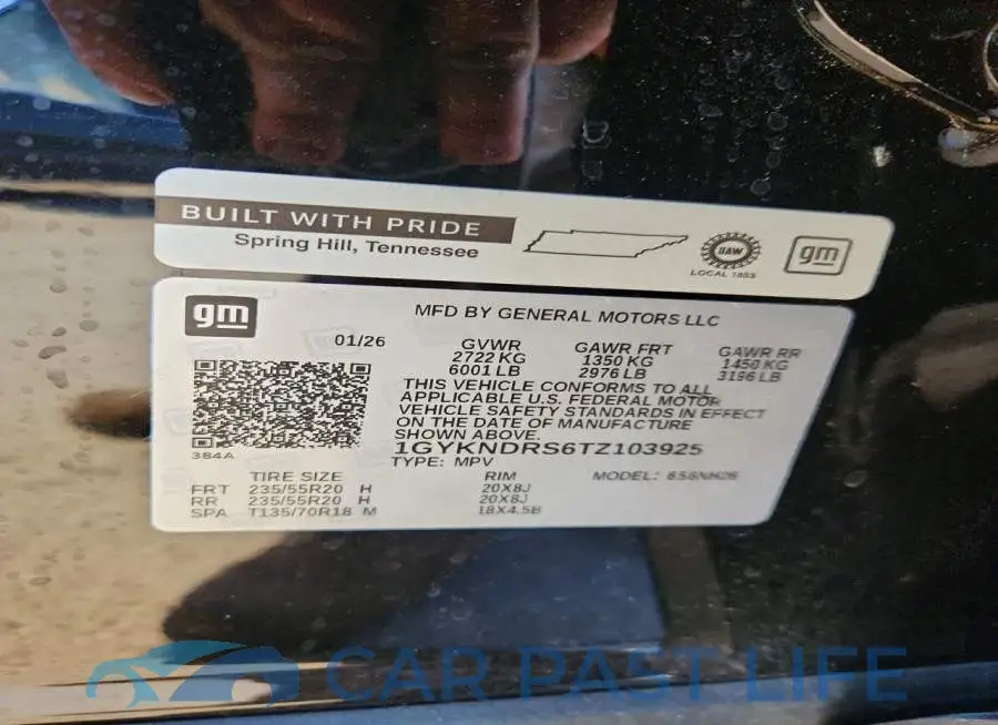 1GYKNDRS6TZ103925# 13