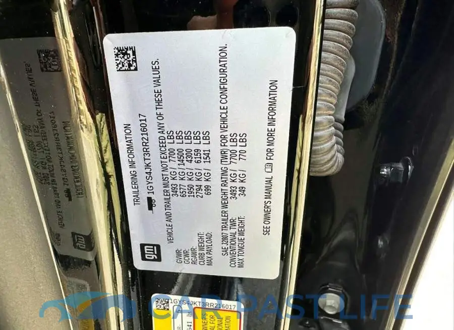 1GYS4JKT3RR216017# 10