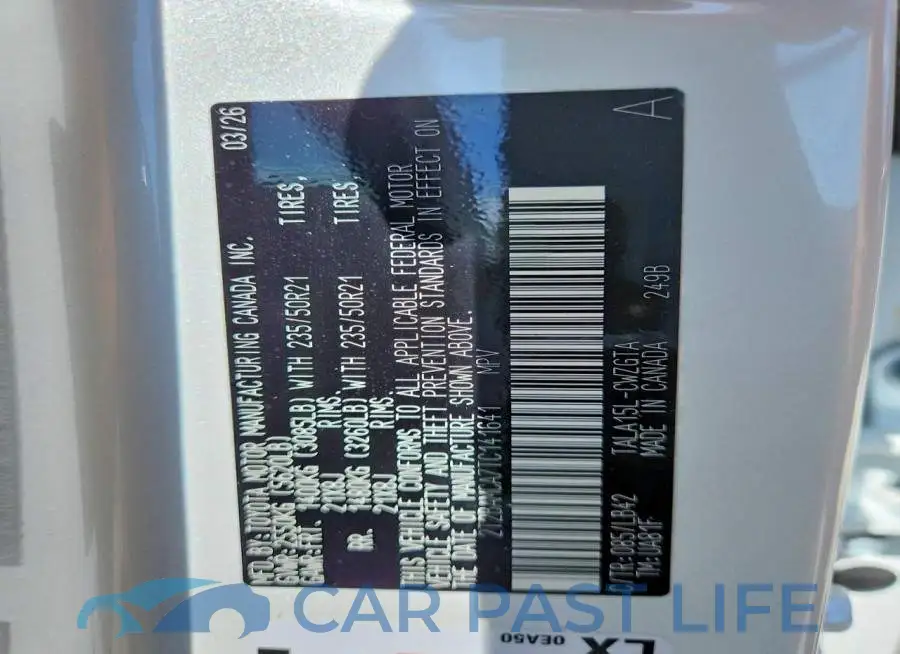 2T2BAMCA7TC141641# 14