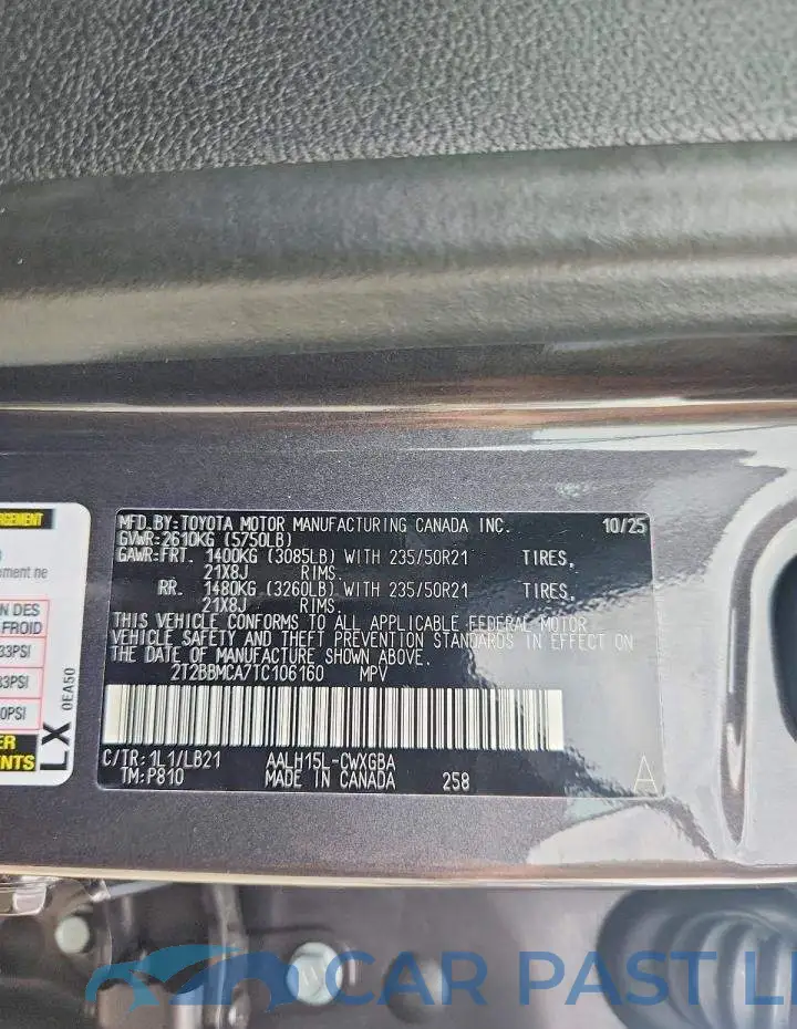 2T2BBMCA7TC106160# 13