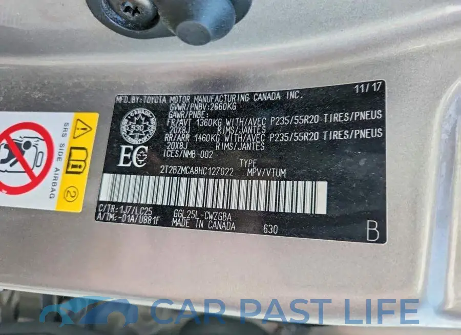 2T2BZMCA8HC127022# 14