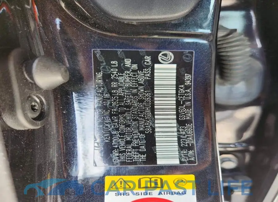 58ABK1GGXHU039361# 12