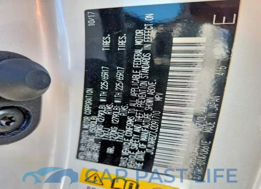 JTJYARBZ7J2091710# 13