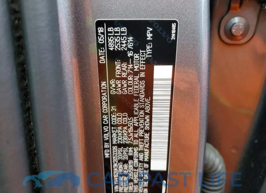 YV4162UK9K2053326# 12