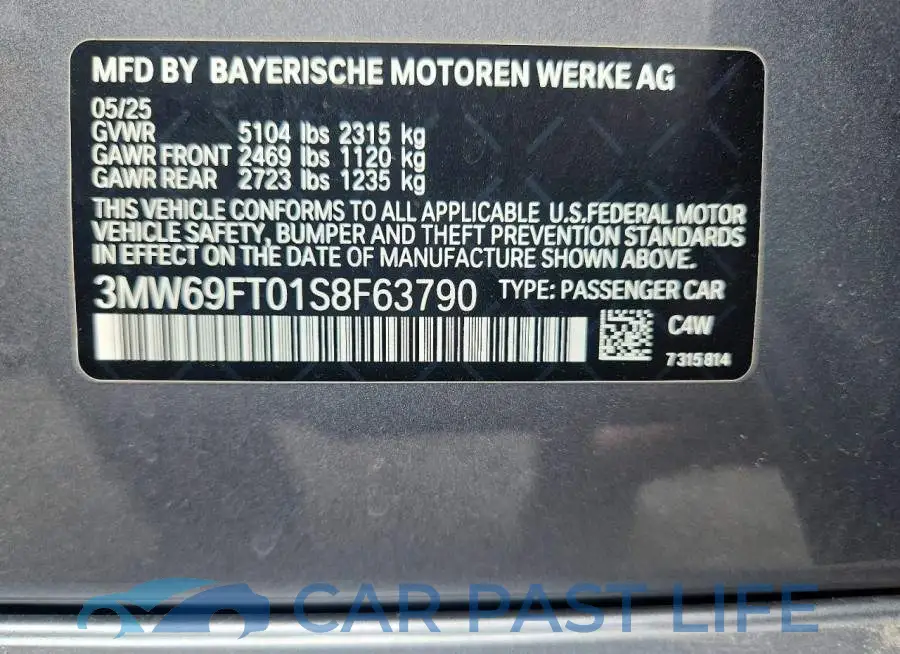 3MW69FT01S8F63790# 12