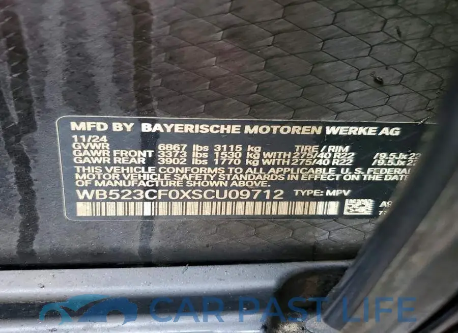 WB523CF0XSCU09712# 13