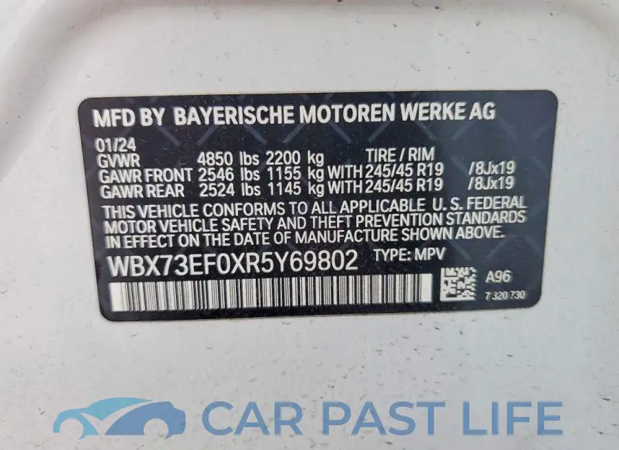 WBX73EF0XR5Y69802# 12