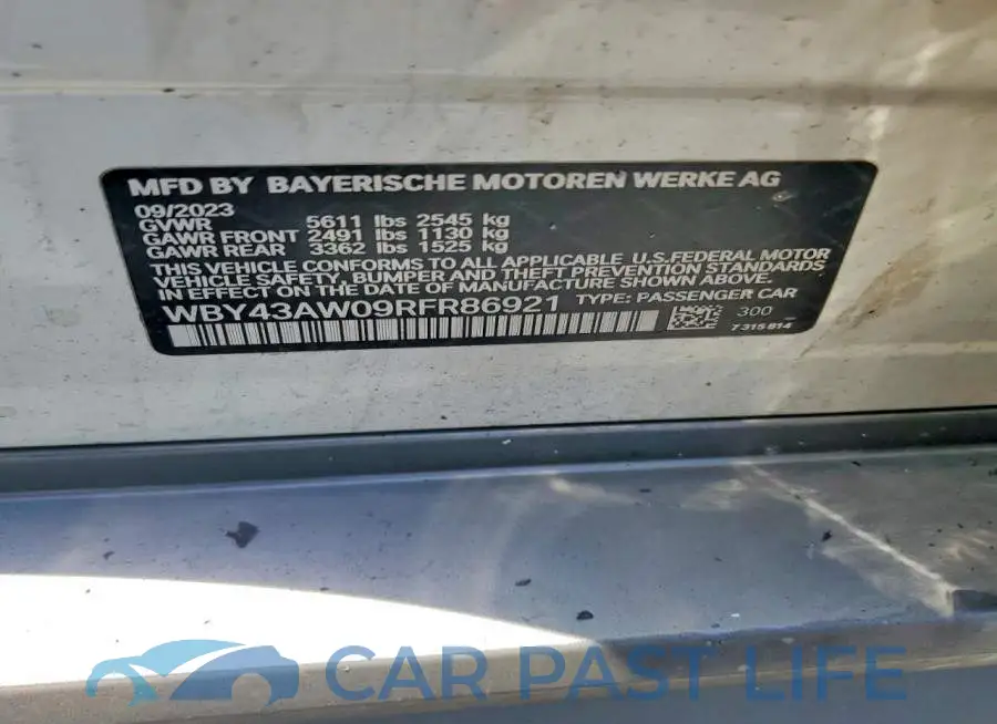 WBY43AW09RFR86921# 12