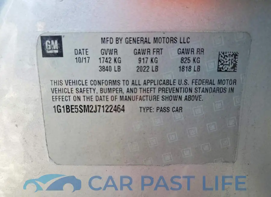 1G1BE5SM2J7122464# 12