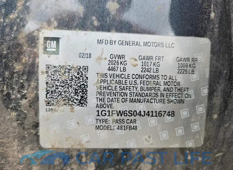 1G1FW6S04J4116748# 12