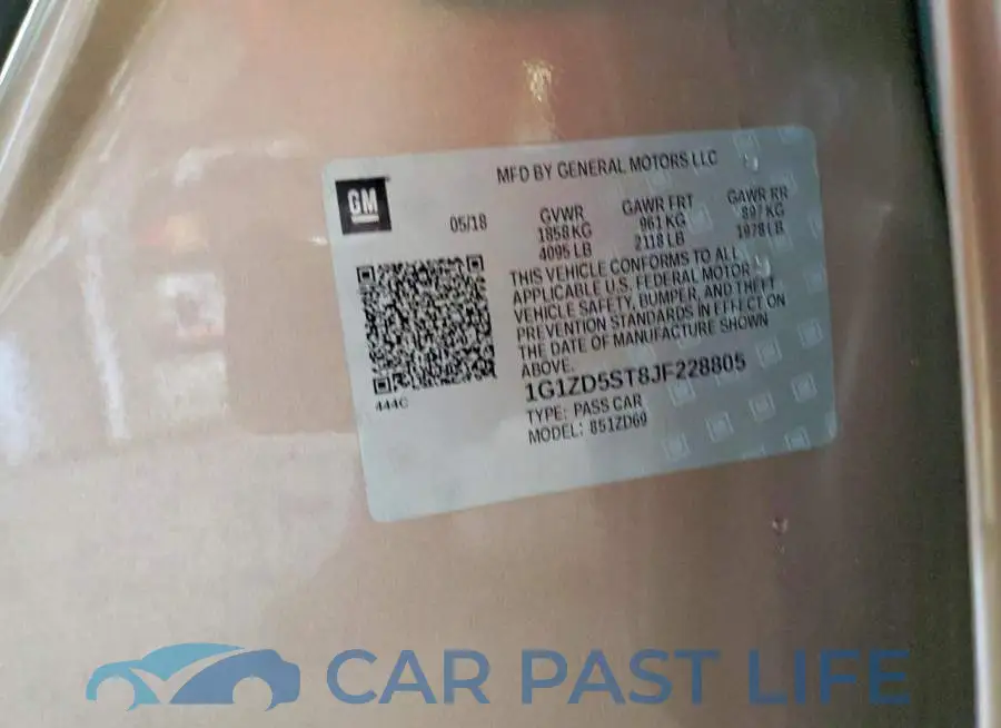 1G1ZD5ST8JF228805# 12