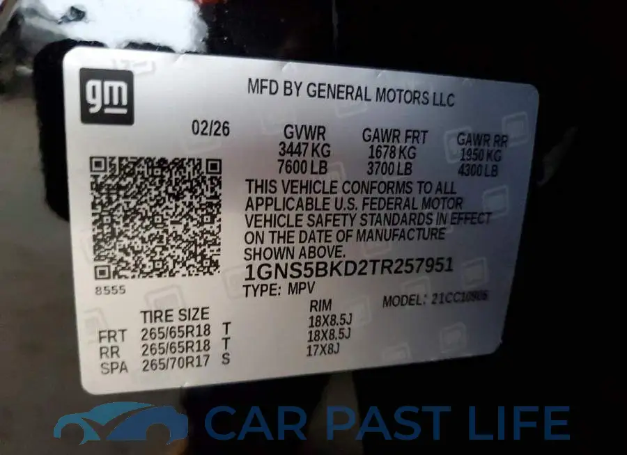 1GNS5BKD2TR257951# 13