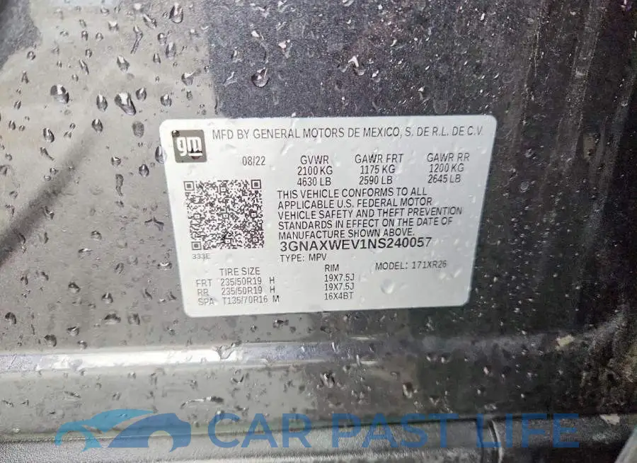3GNAXWEV1NS240057# 14