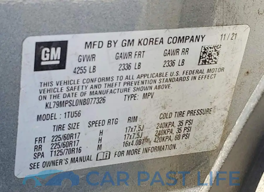 KL79MPSL0NB077326# 13