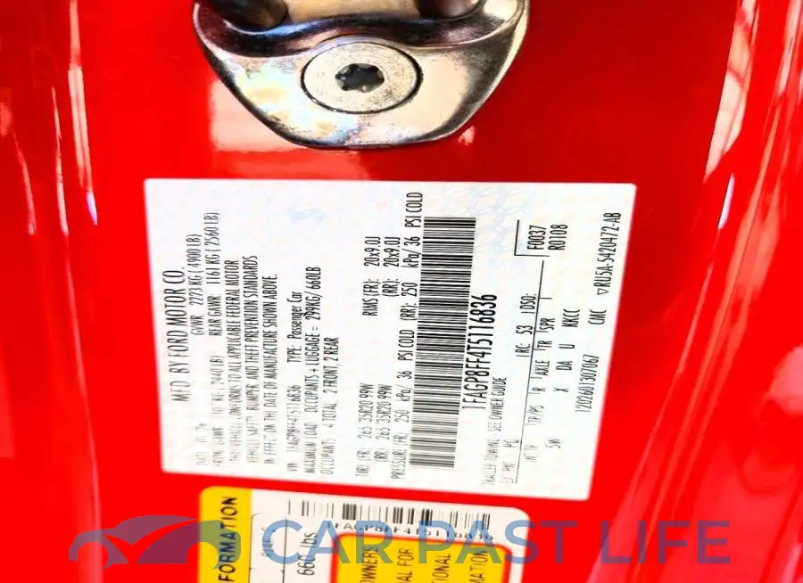 1FAGP8FF4T5116836# 12