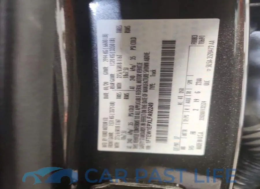 1FTEW1EPXLFA92249# 12