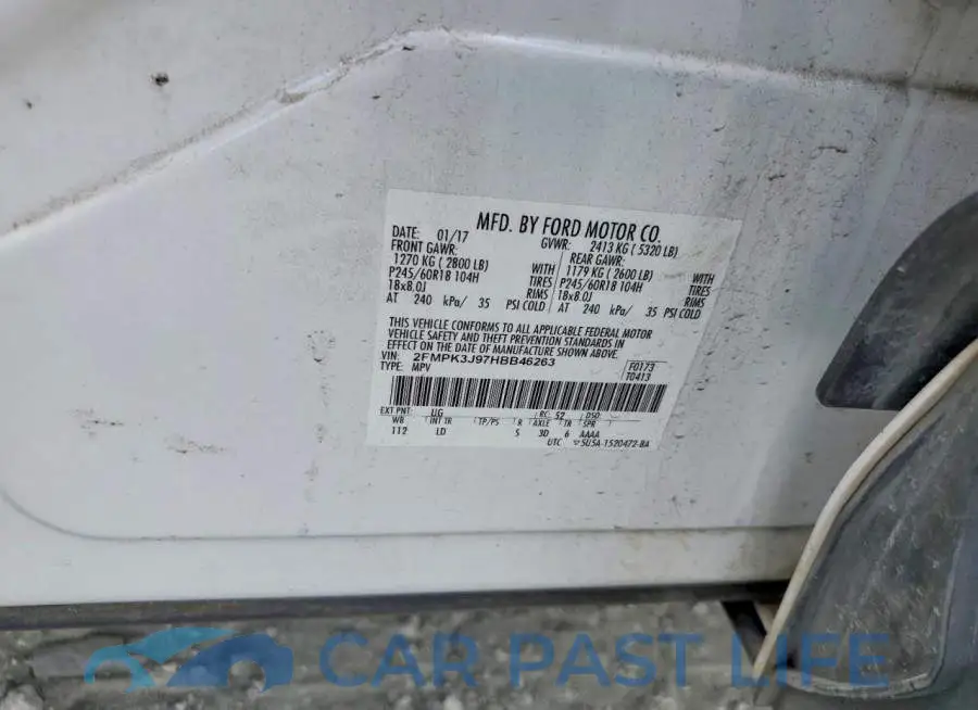 2FMPK3J97HBB46263# 14