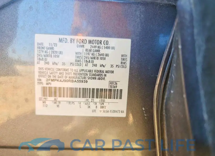 2FMPK4J90RBA55939# 13