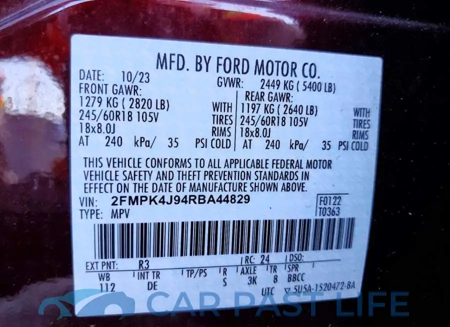 2FMPK4J94RBA44829# 13