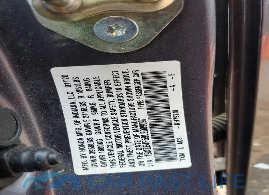 19XZE4F59LE009097# 12