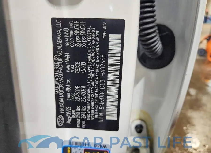 5NMJBCDE8TH609668# 14