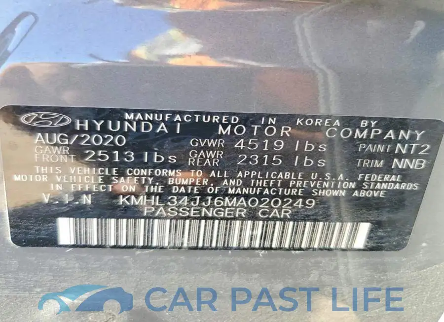 KMHL34JJ6MA020249# 12
