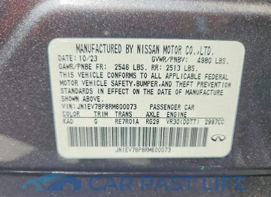 JN1EV7BP8RM600073# 12
