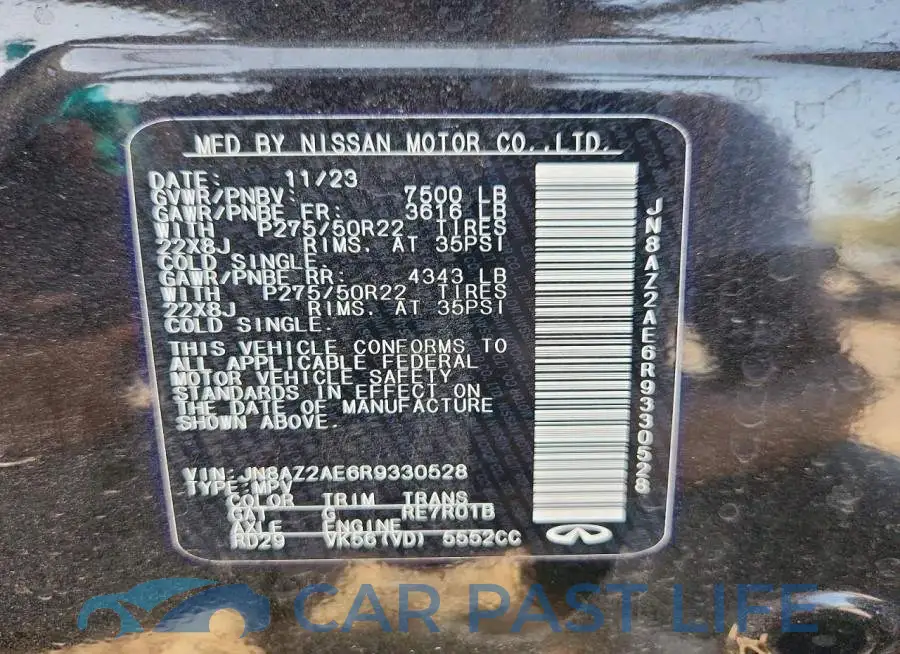 JN8AZ2AE6R9330528# 13