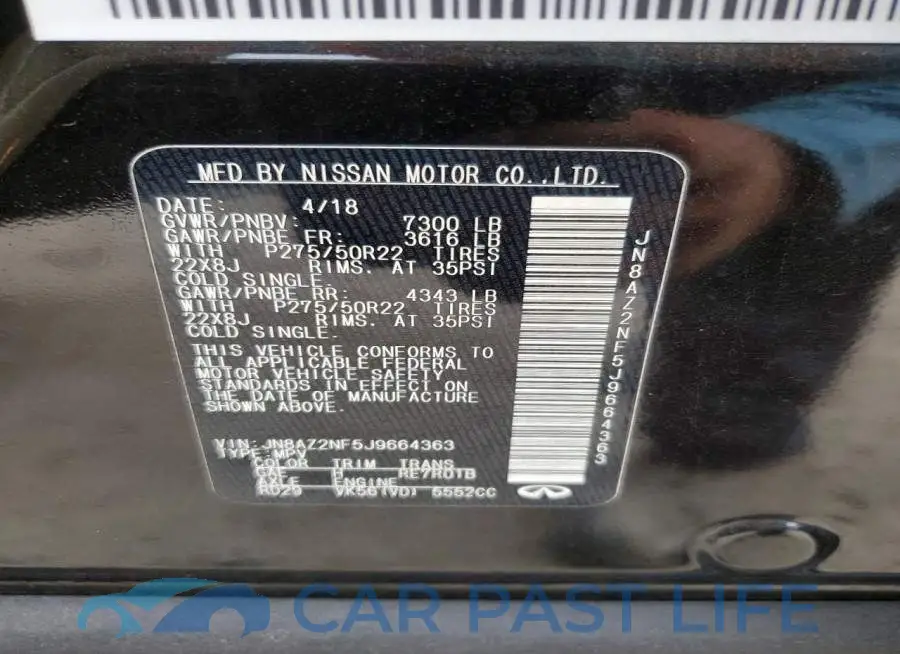 JN8AZ2NF5J9664363# 14