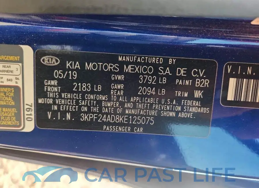 3KPF24AD8KE125075# 12