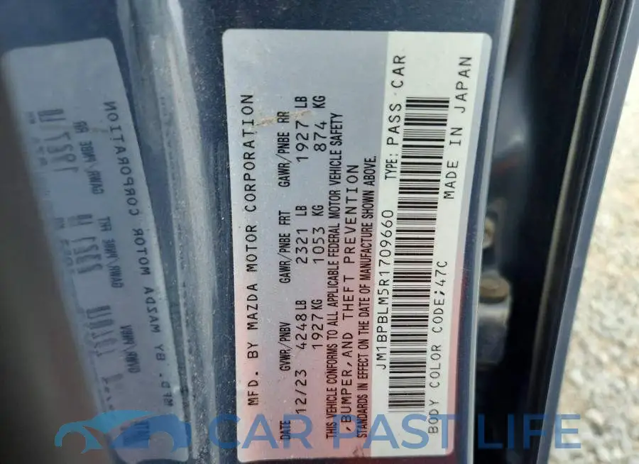 JM1BPBLM5R1709660# 13