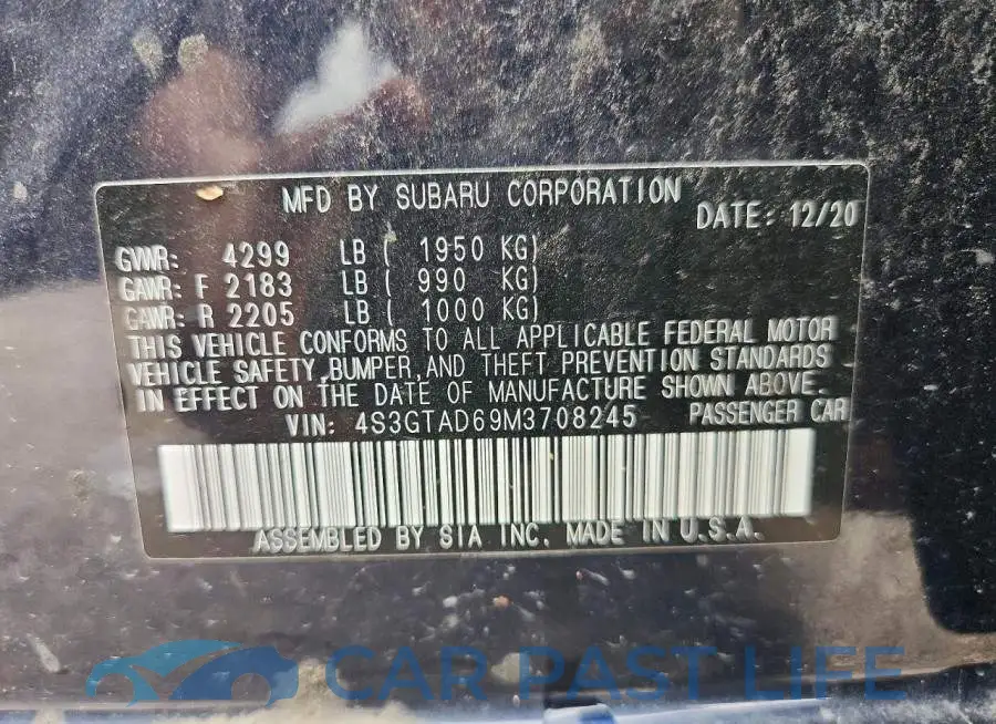 4S3GTAD69M3708245# 13