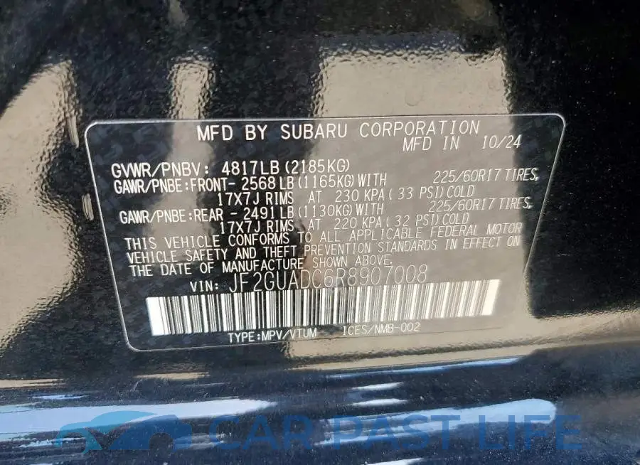 JF2GUADC6R8907008# 13