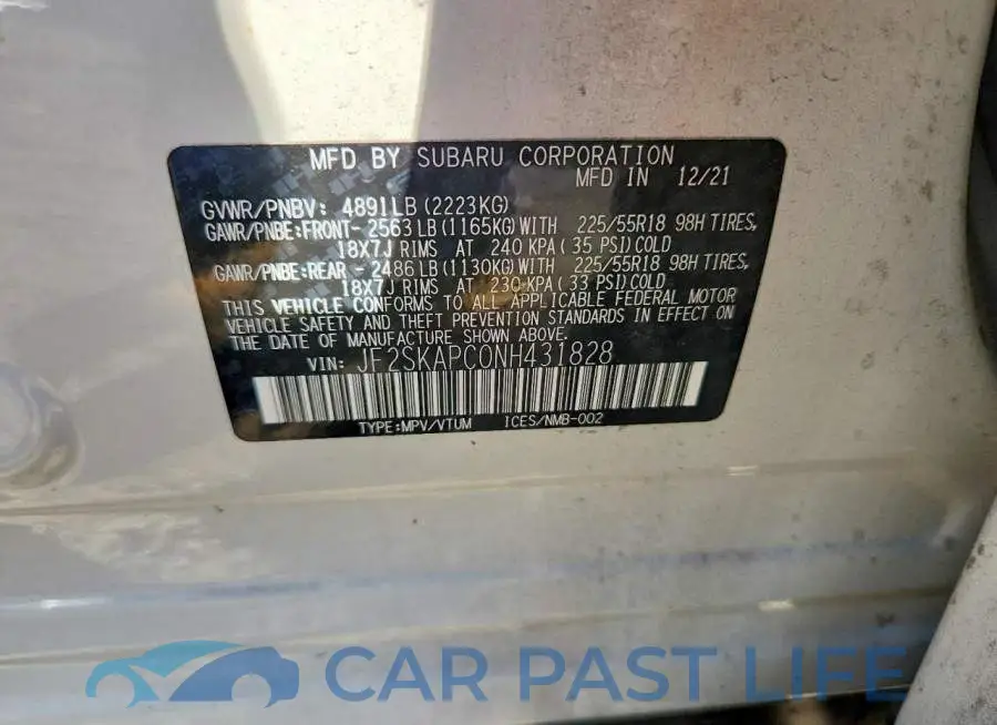 JF2SKAPC0NH431828# 12