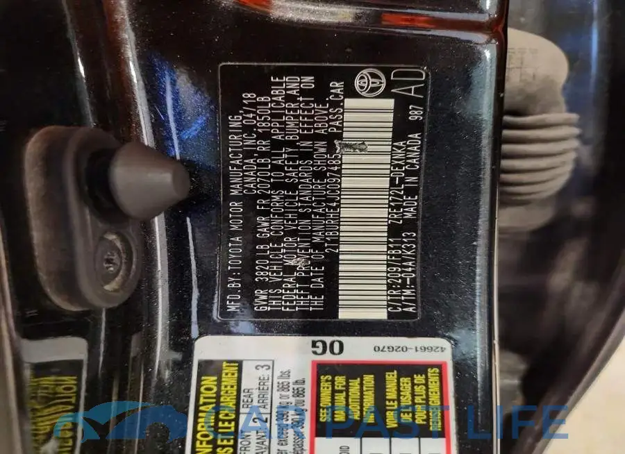 2T1BURHE4JC097485# 12