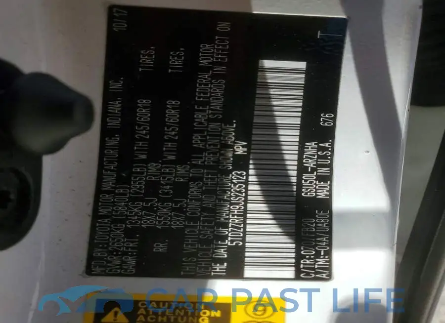 5TDZZRFH9JS235123# 13