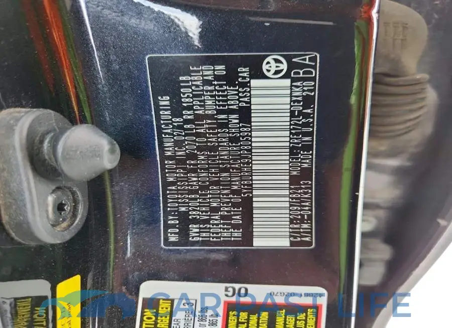 5YFBURHE9JP805987# 12