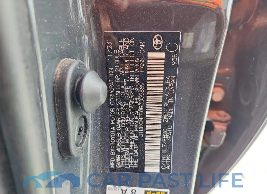 JTDBCMFE8R3035889# 12