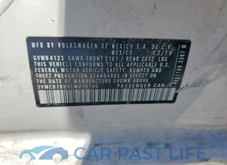 3VWCB7BU0LM010140# 12