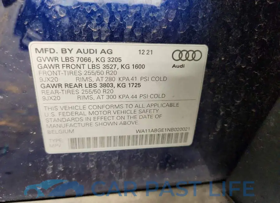 WA11ABGE1NB020021# 13