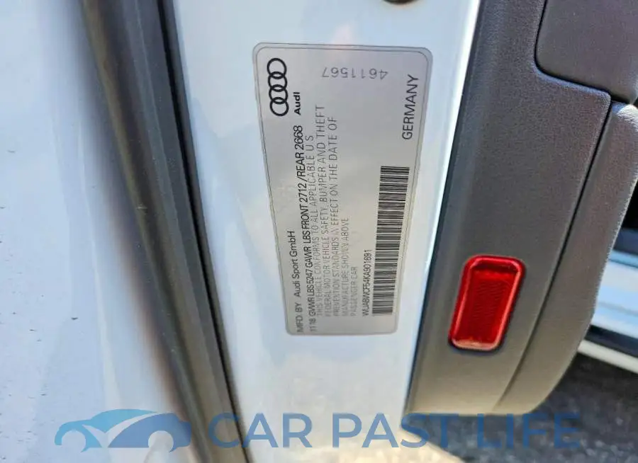 WUABWCF54KA901691# 12