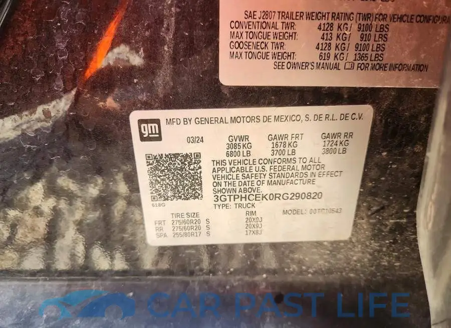 3GTPHCEK0RG290820# 12