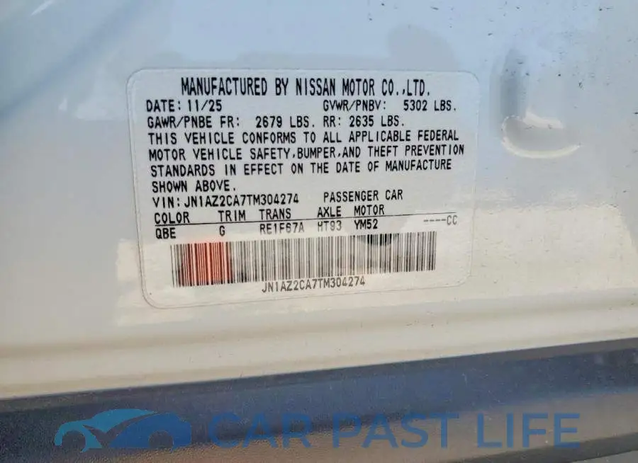 JN1AZ2CA7TM304274# 13