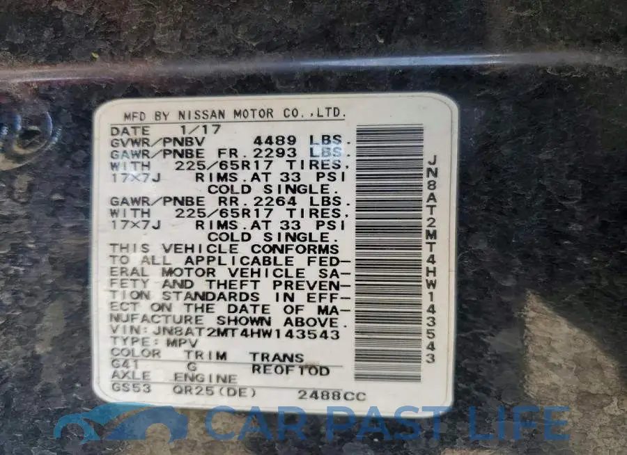 JN8AT2MT4HW143543# 13