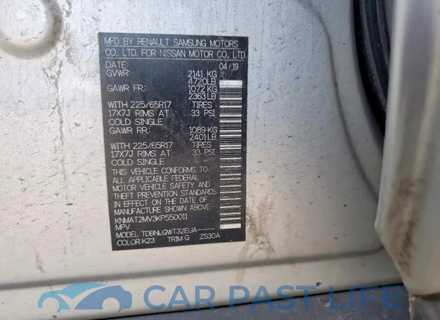 KNMAT2MV3KP550011# 14