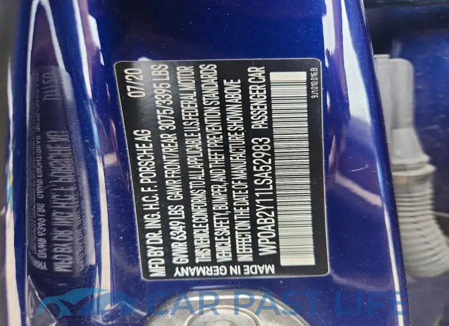 WP0AB2Y11LSA52983# 12