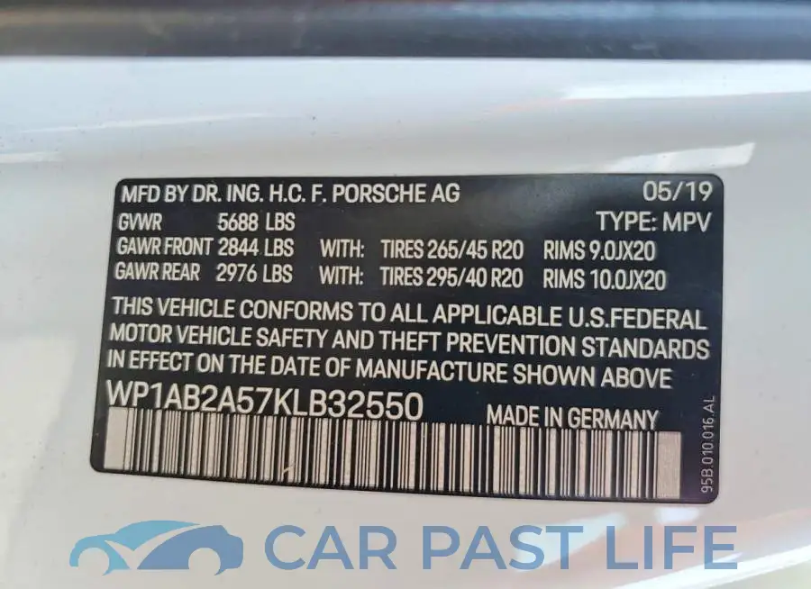 WP1AB2A57KLB32550# 13