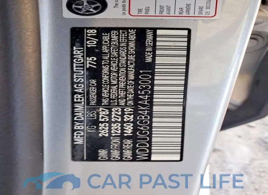 WDDUG6GB4KA453001# 12