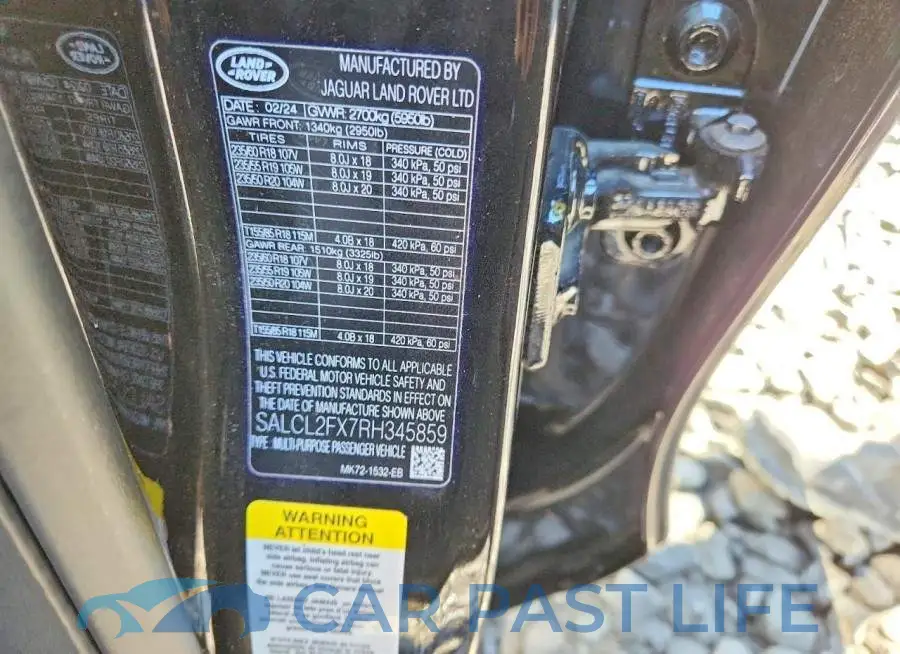 SALCL2FX7RH345859# 12